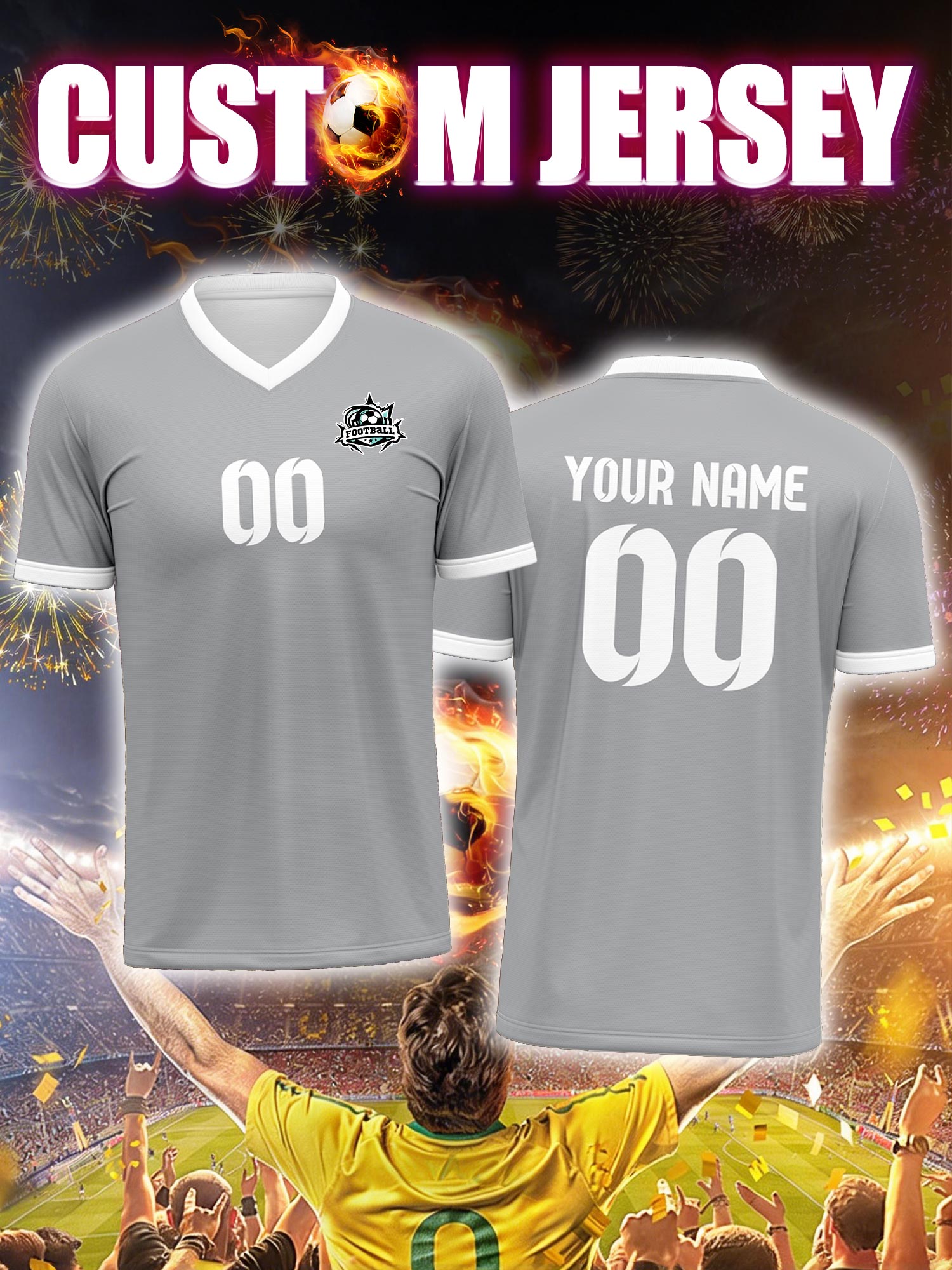 Street Fashion Jersey - Custom Soccer Jersey With Custom Image,