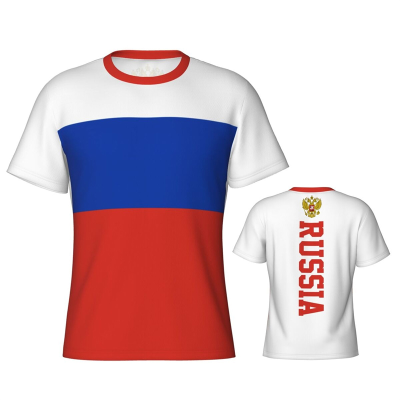 Street Fashion Russia - Russian Flag 3D Print T-shirt For