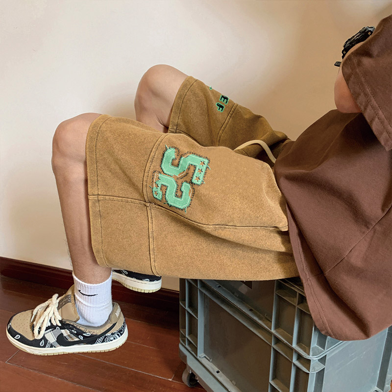 Street Fashion Vibes - Retro American Denim Shorts Men's Summer