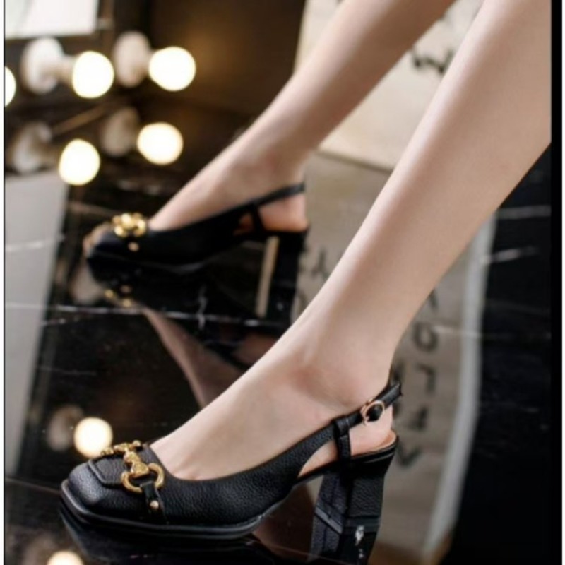 French Street Fashion - Women Mid-heel 5.5CM new Summer French