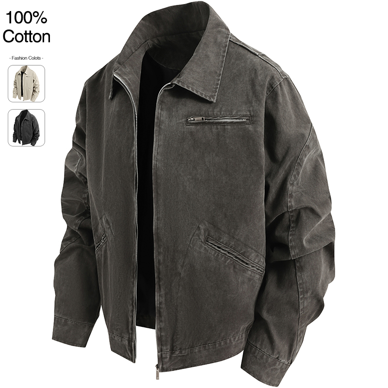 Street Fashion Jacket - Oversize Loose Men's Denim Jacket Autumn