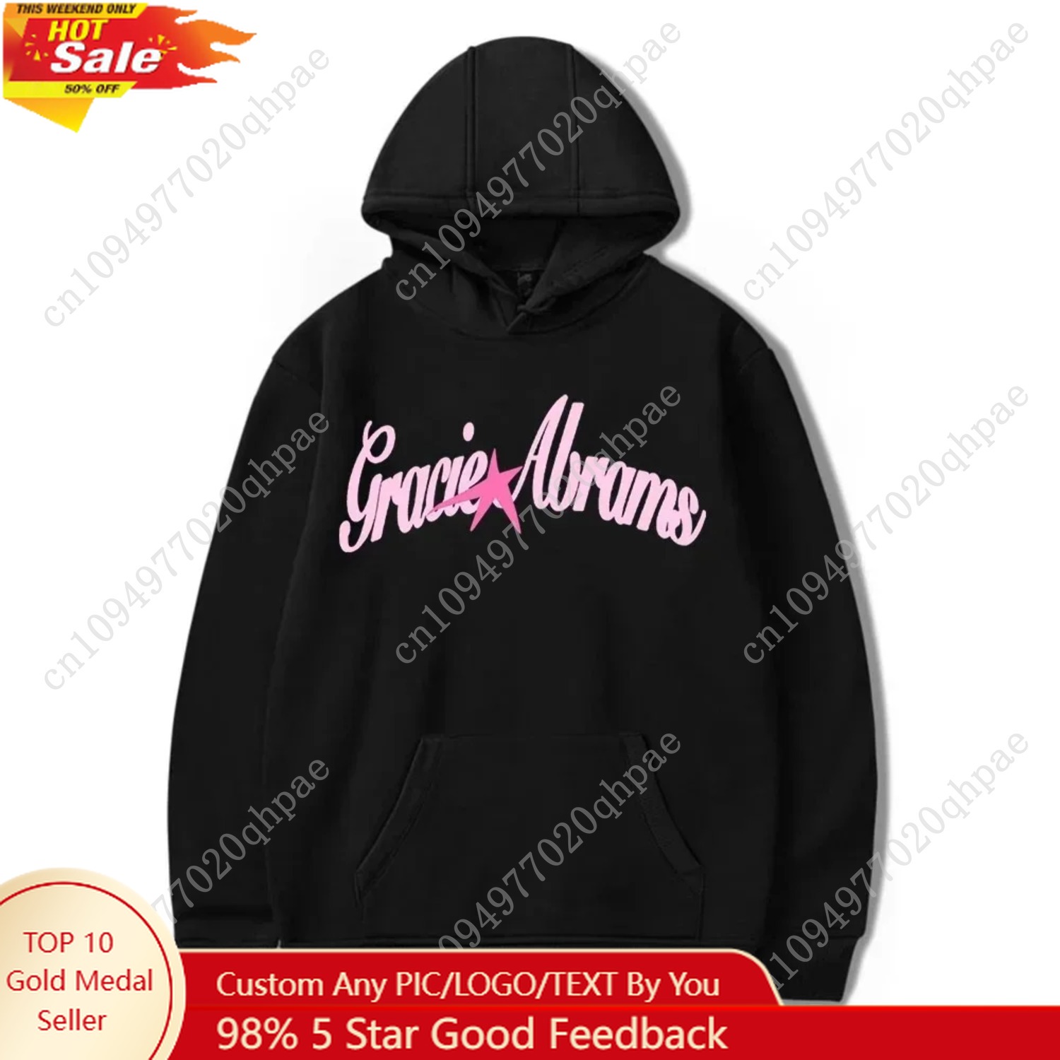 Street Fashion Fall 2025 - 2025 Gracie Abrams Star Sweatshirt Retro