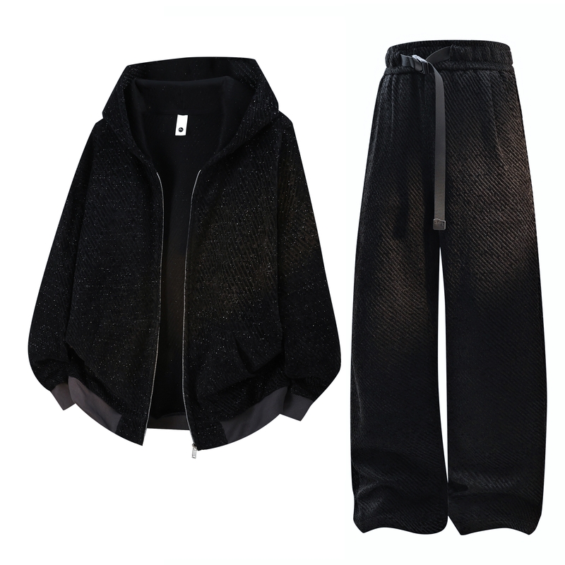Men's Casual 2-Piece Sportswea - Fashion Streetwear のレビューと価格