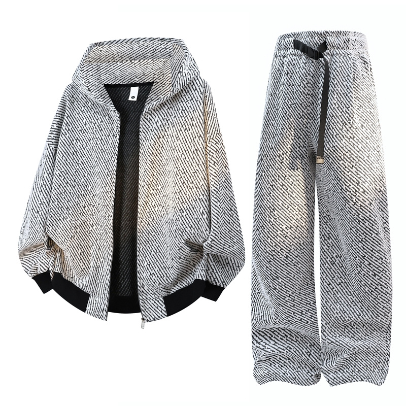 Men's Casual 2-Piece Sportswea - Fashion Streetwear のレビューと価格