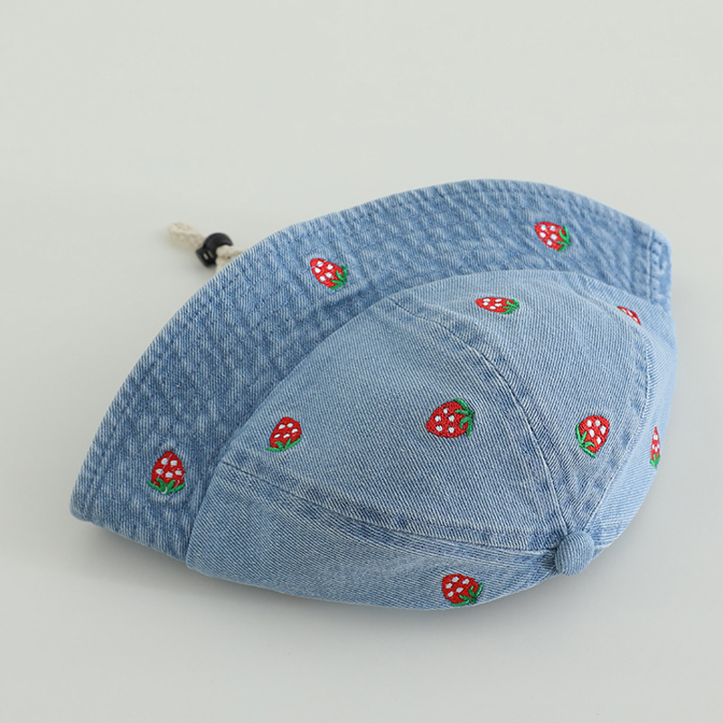 Cherry Embroided Jeans Fisherm - Bucket Hat Embroidered のレビューと価格