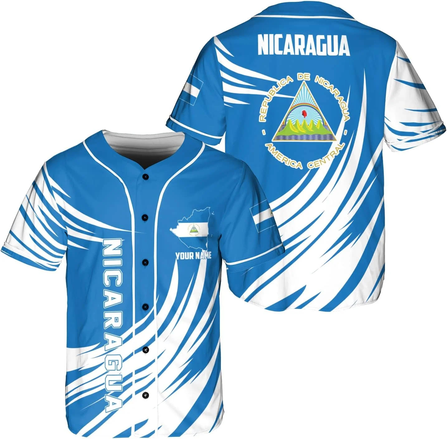 Personalized Name Nicaragua De - Street Fashion Jersey のレビューと価格