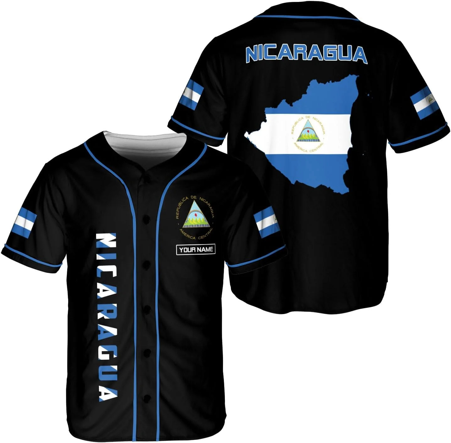 Personalized Name Nicaragua De - Street Fashion Jersey のレビューと価格