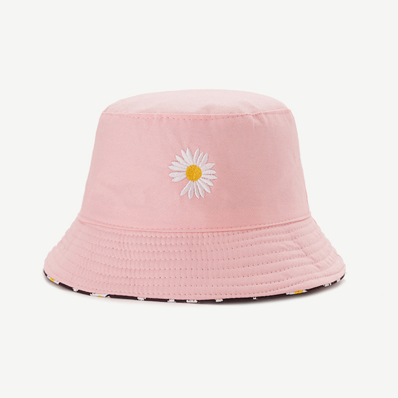Summer Daisy Double-Sided  Buc - Bucket Hat Embroidered のレビューと価格