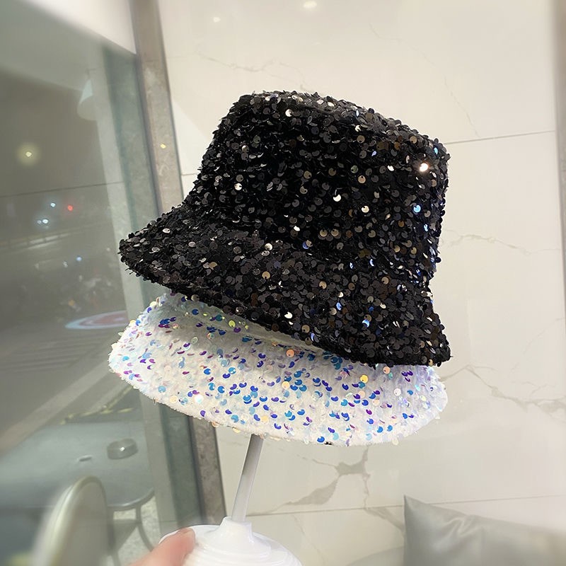 Sequined Bucket Hat Double sid - Bucket Hat Embroidered のレビューと価格