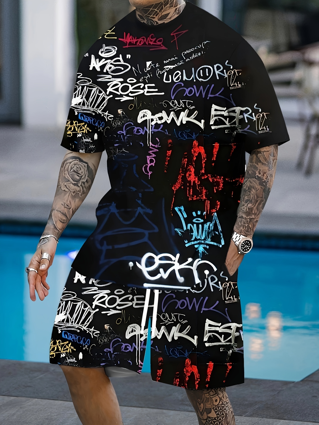 2026 Summer New Men's Short-Sl - Street Fashion Men のレビューと価格