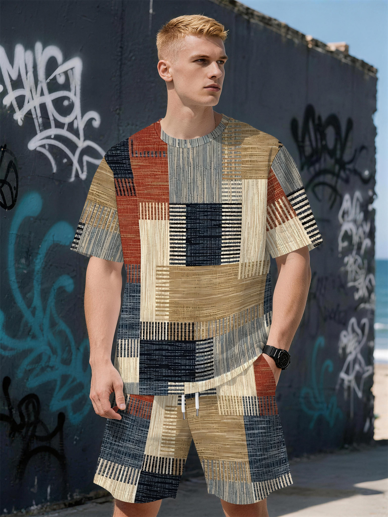 2026 Summer New Men's Short-Sl - Street Fashion For 2026 のレビューと価格