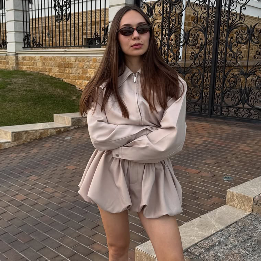 Ticketsx Women's 2 Piece Short - Street Fashion Jacket のレビューと価格