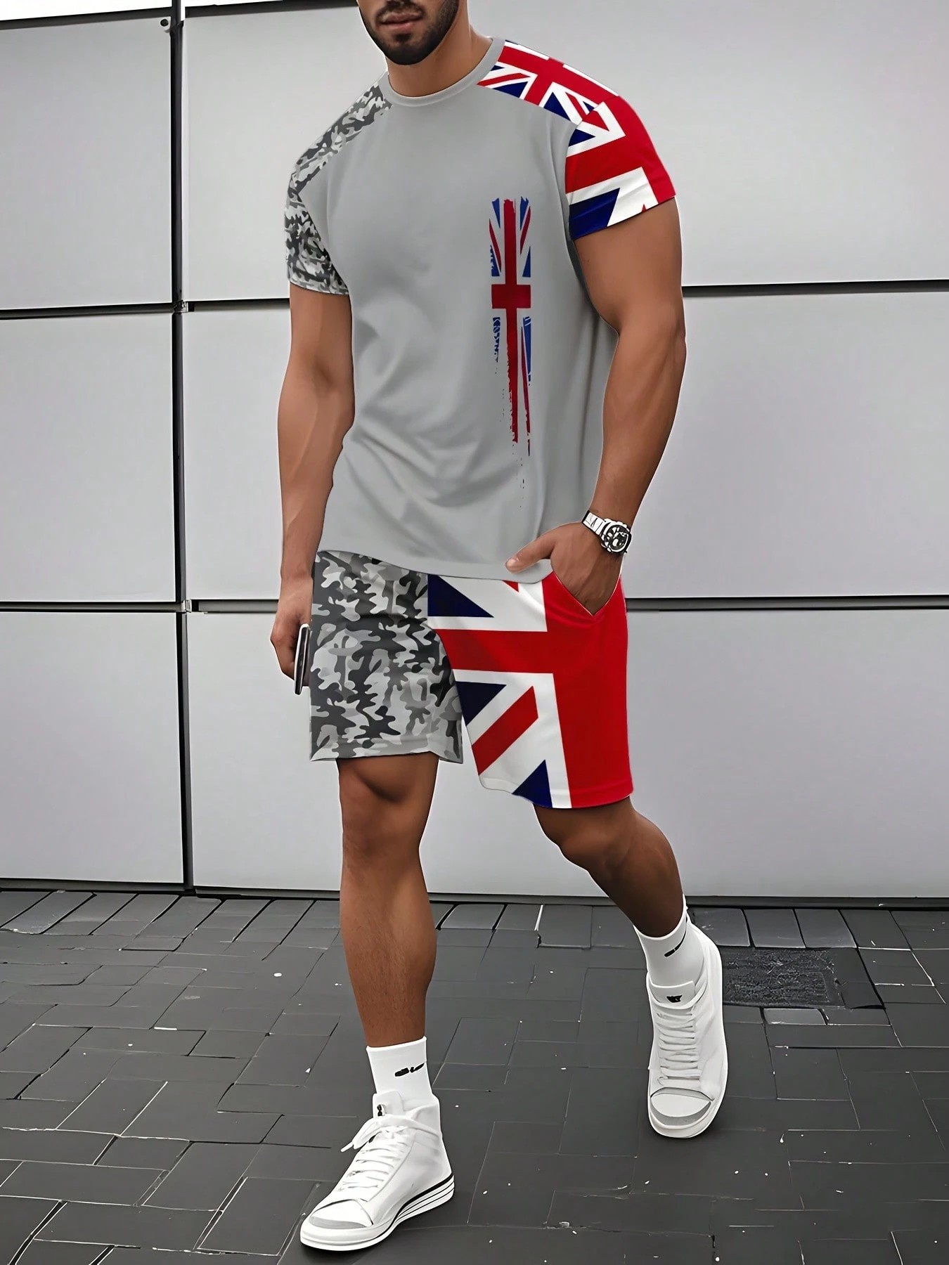 2026 Summer New Men's Short-Sl - Street Fashion Men のレビューと価格
