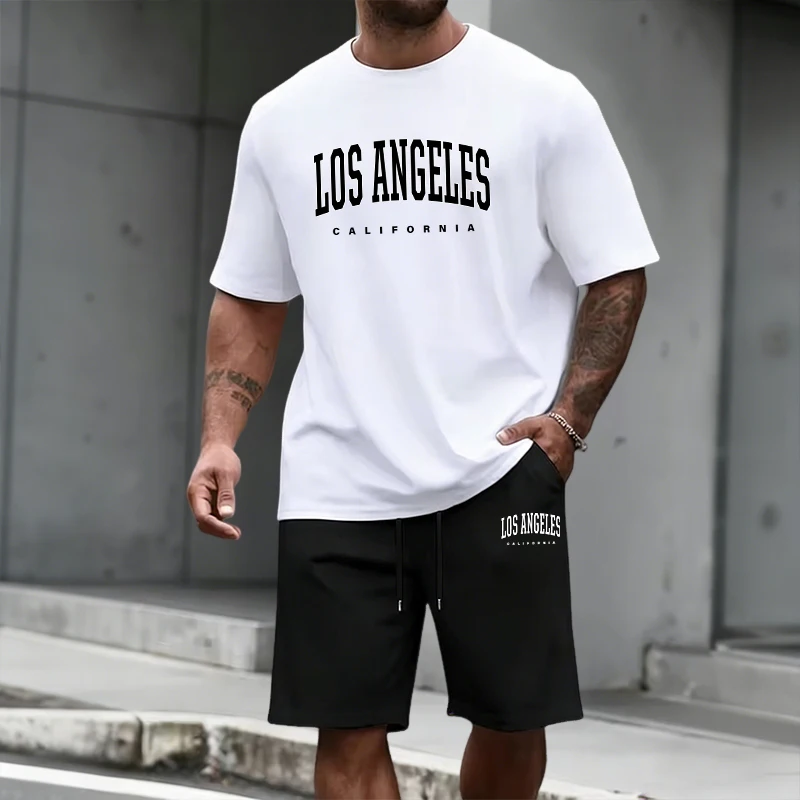 Men's Tracksuit Short Sleeve T - Fashion Streetwear のレビューと価格