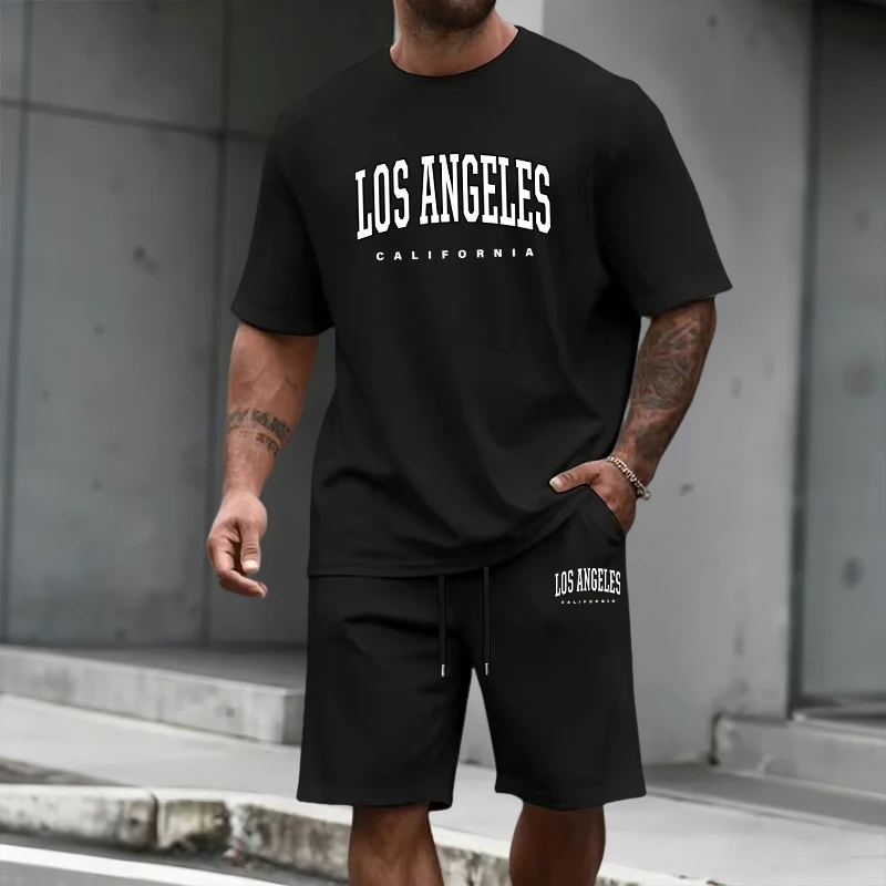 Men's Tracksuit Short Sleeve T - Fashion Streetwear のレビューと価格