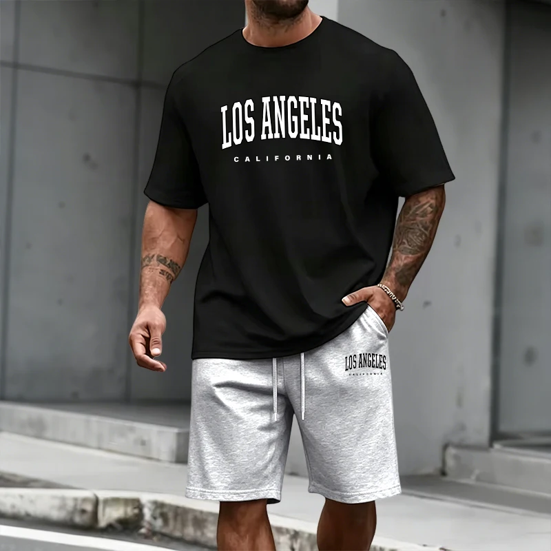 Men's Tracksuit Short Sleeve T - Fashion Streetwear のレビューと価格