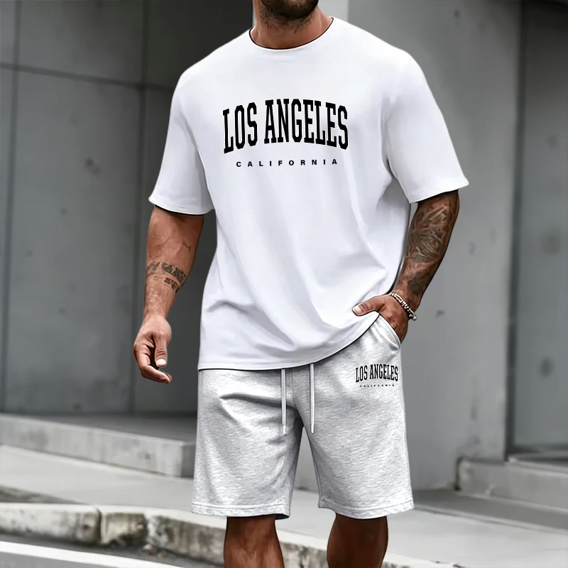 Men's Tracksuit Short Sleeve T - Fashion Streetwear のレビューと価格