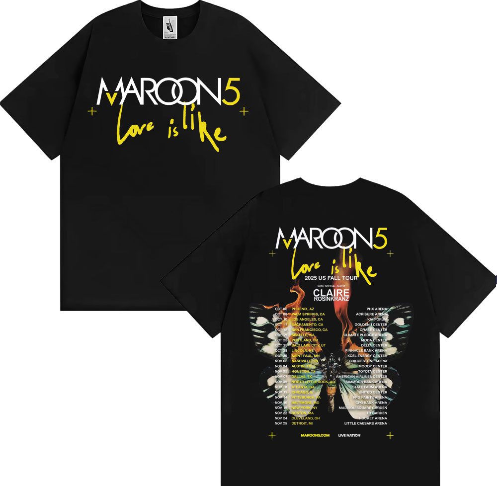 Band Maroon 5 Love Is Like US  - Street Fashion Fall 2025 のレビューと価格
