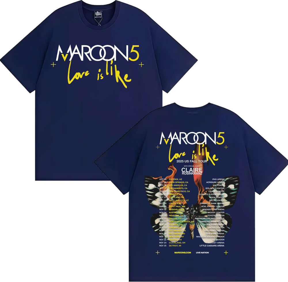 Band Maroon 5 Love Is Like US  - Street Fashion Fall 2025 のレビューと価格