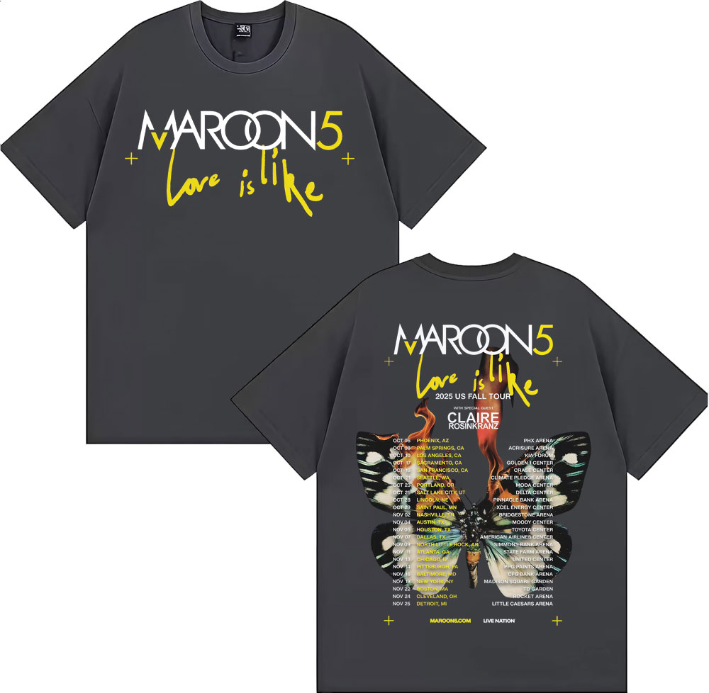 Band Maroon 5 Love Is Like US  - Street Fashion Fall 2025 のレビューと価格