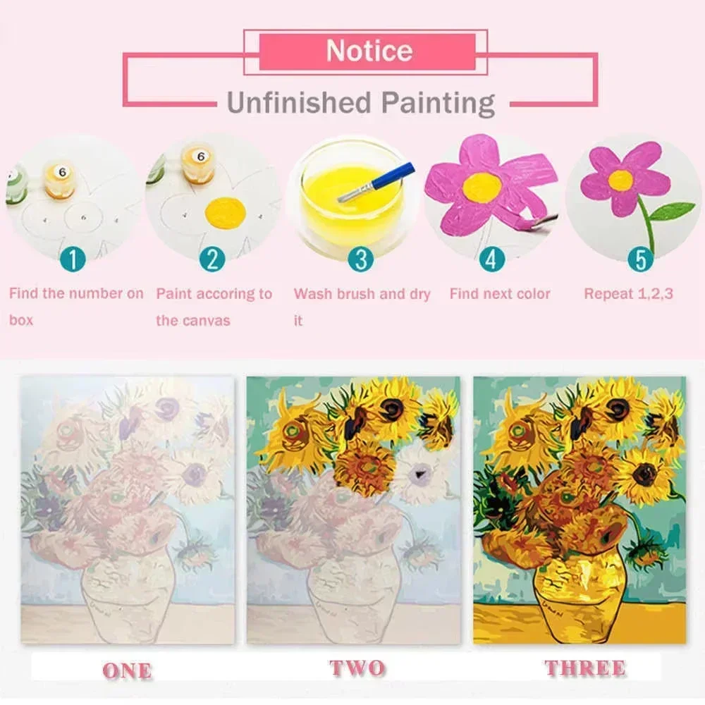 Frameless Diy Paint By Number  - Street Fashion Blog のレビューと価格