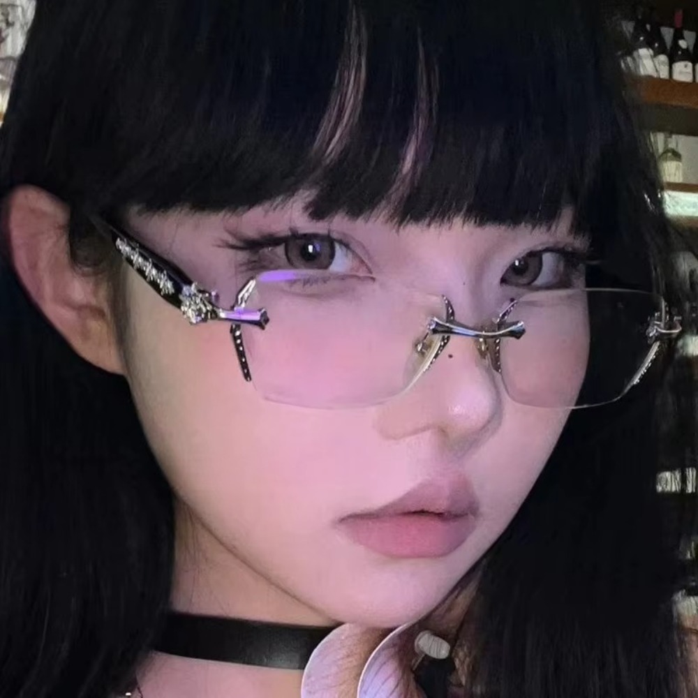 Luxury Rimless Gold & Black Ey - Street Fashion Logo のレビューと価格
