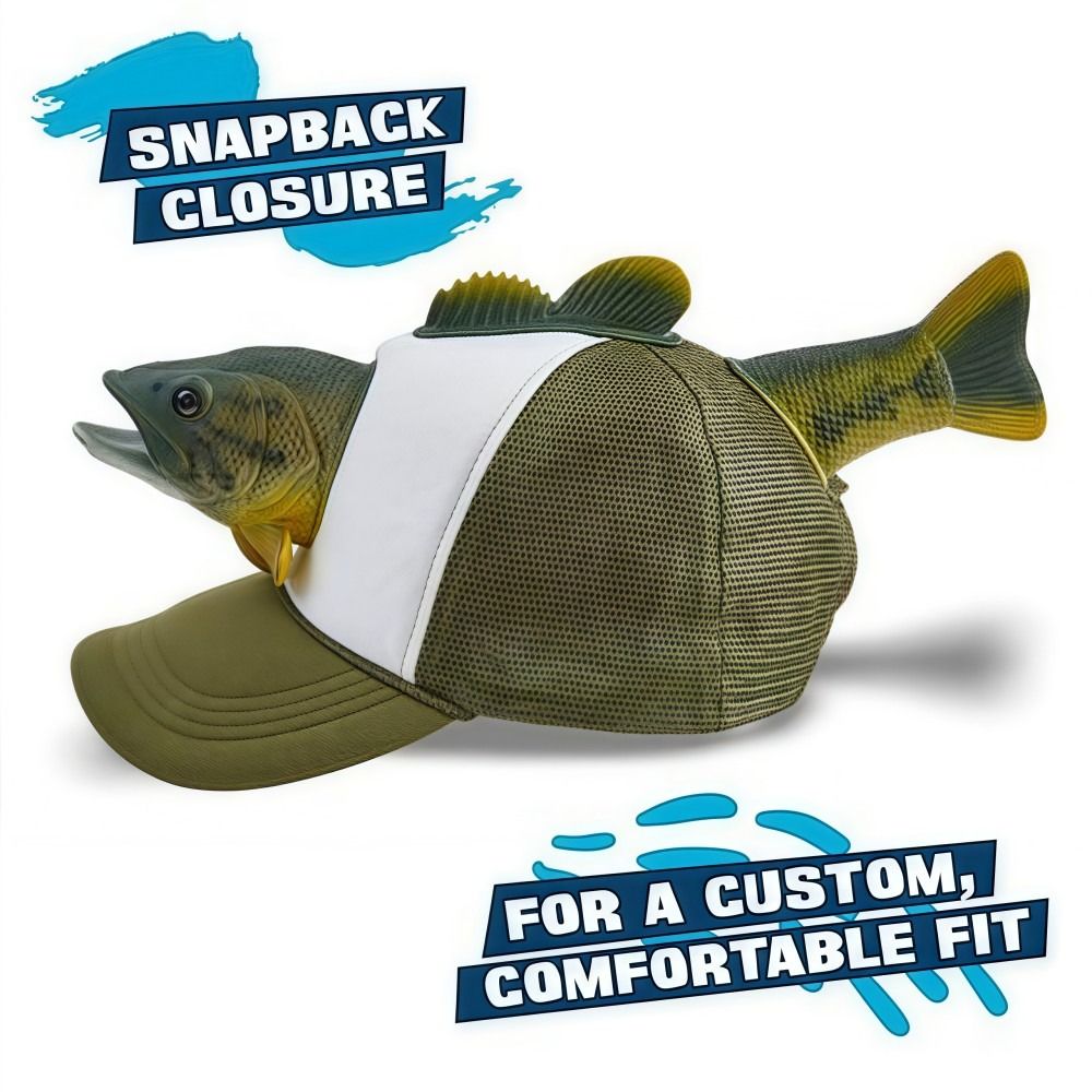 Funny 3D Fish Animal Trucker H - Baseball Cap Fitted のレビューと価格