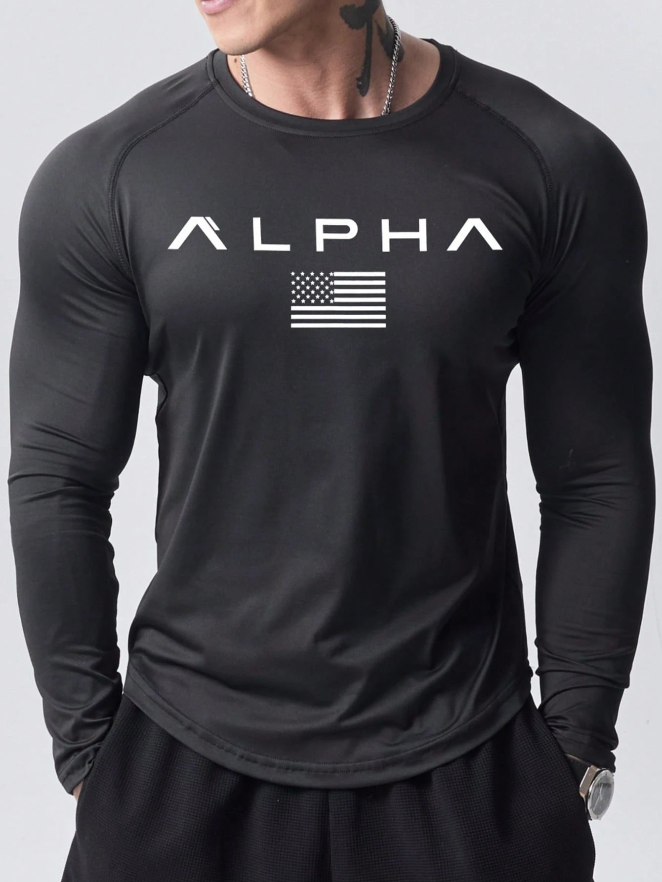 New men's long-sleeved T-shirt - Street Fashion Men のレビューと価格