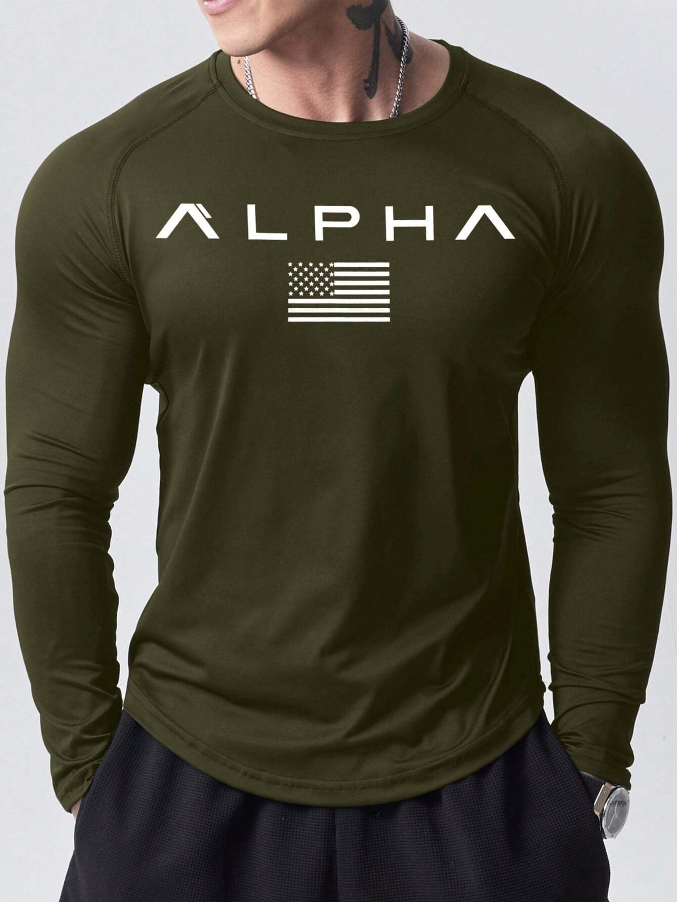 New men's long-sleeved T-shirt - Street Fashion Men のレビューと価格