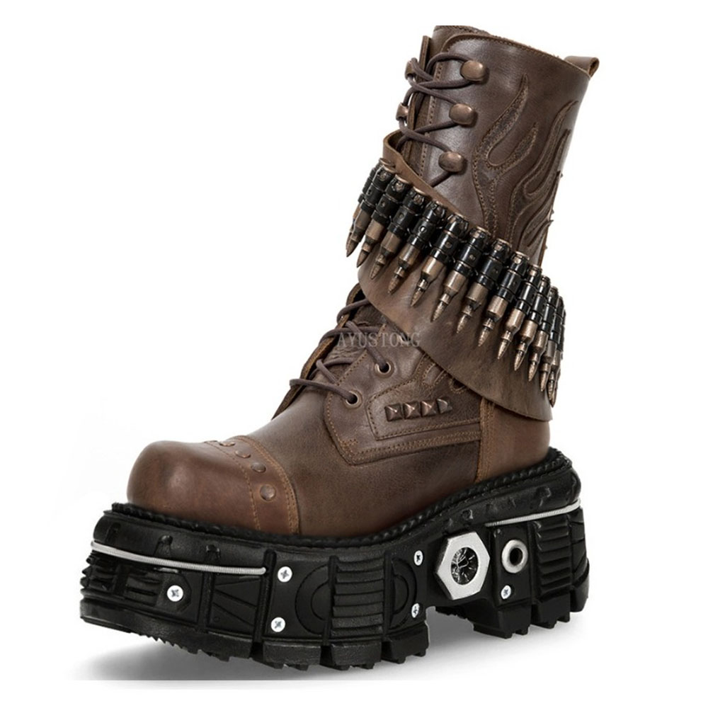 Fashion New Thick Sole Rivet B - Street Fashion Goth のレビューと価格