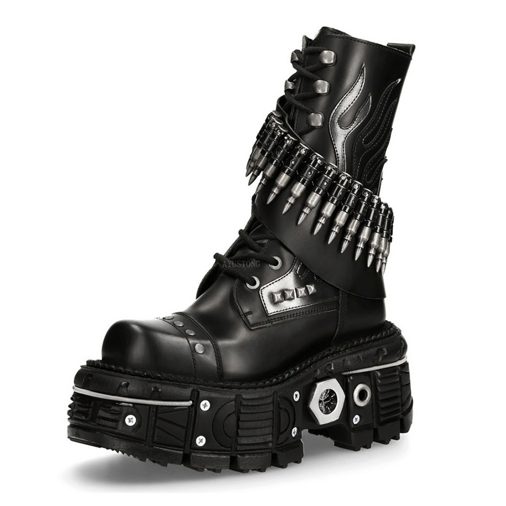 Fashion New Thick Sole Rivet B - Street Fashion Goth のレビューと価格