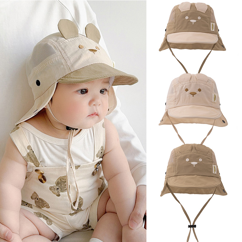 Boys Girls Neck Protection Kid - Bucket Hat Embroidered のレビューと価格