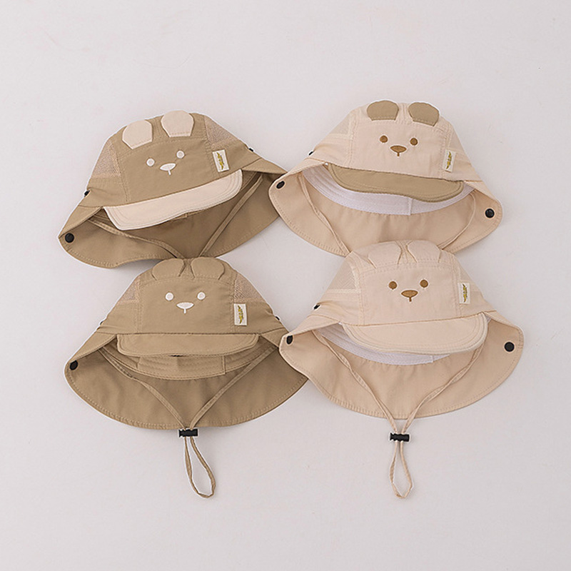 Boys Girls Neck Protection Kid - Bucket Hat Embroidered のレビューと価格