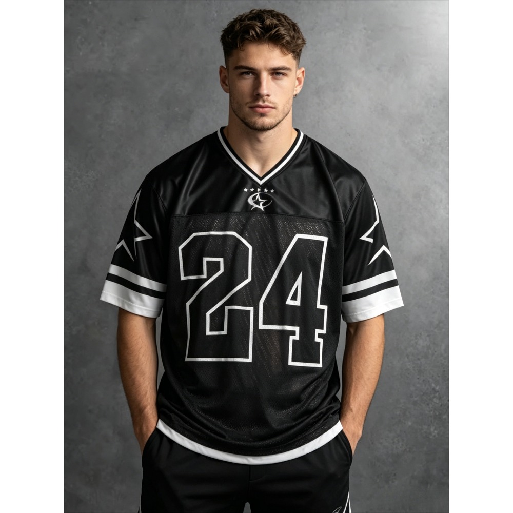 2026 Summer New Men's V-Neck T - Fashion Streetwear のレビューと価格