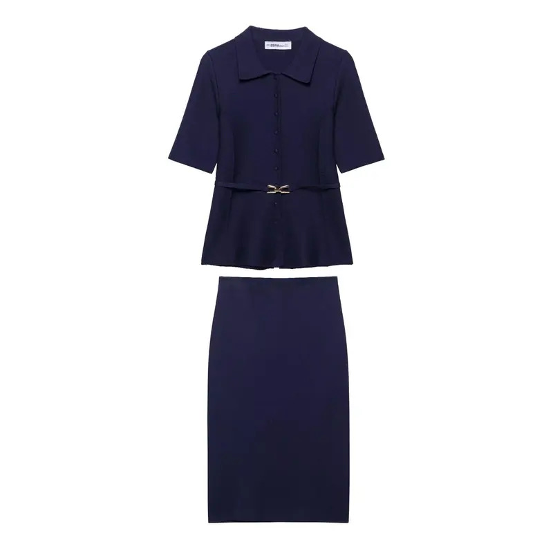Women's Knitted 2-Piece Set Mi - Street Fashion Jacket のレビューと価格