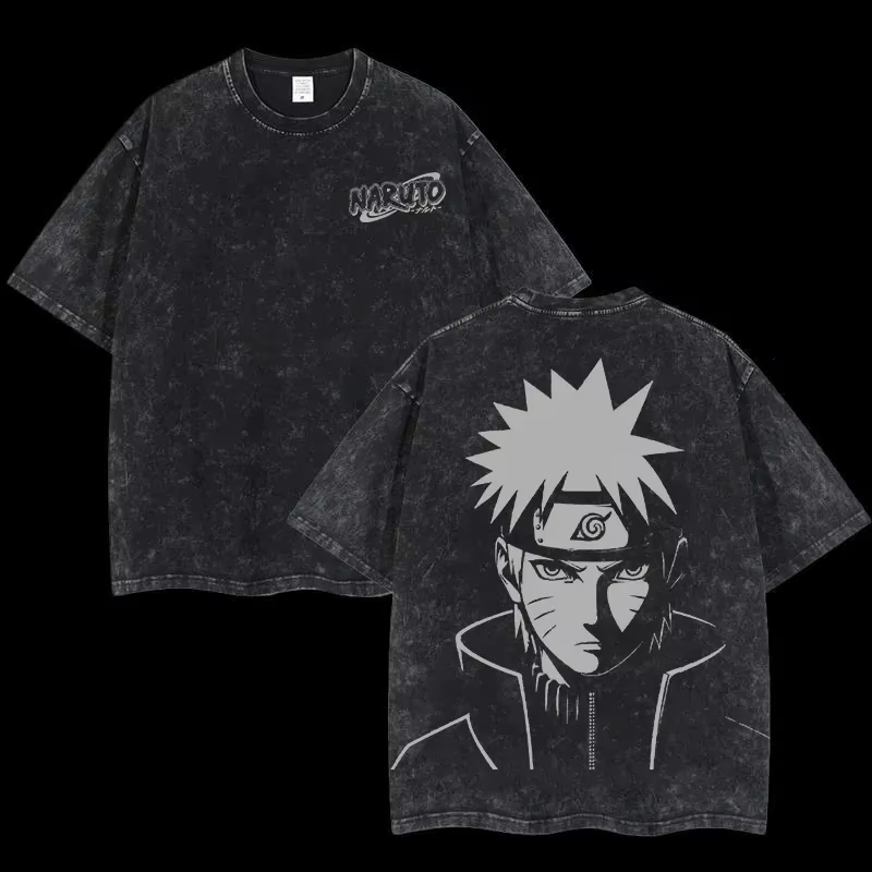 2026 summer Naruto Oversized T - Street Fashion Logo のレビューと価格