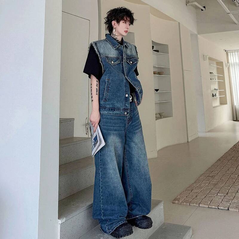 LUZHEN 2026 Summer Denim Two-p - Fashion Streetwear のレビューと価格