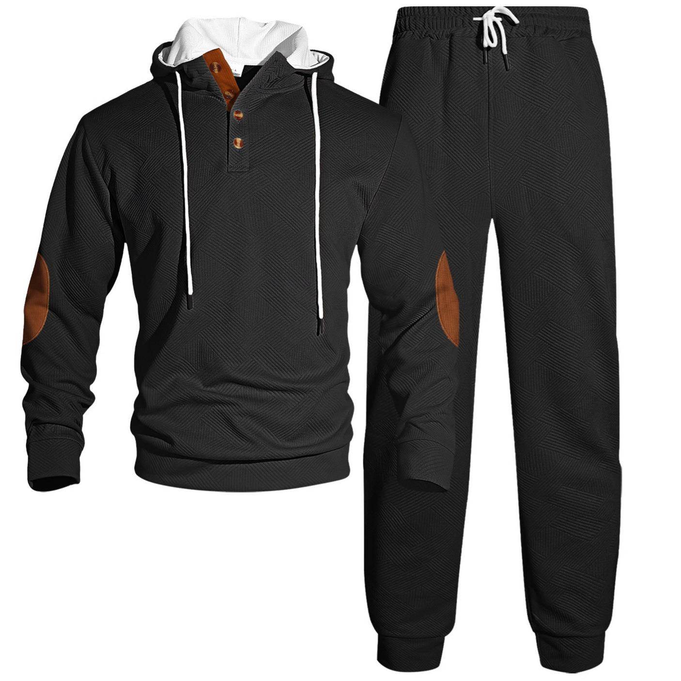 Men's Two-Piece Hoodie Set Cas - Fashion Streetwear のレビューと価格