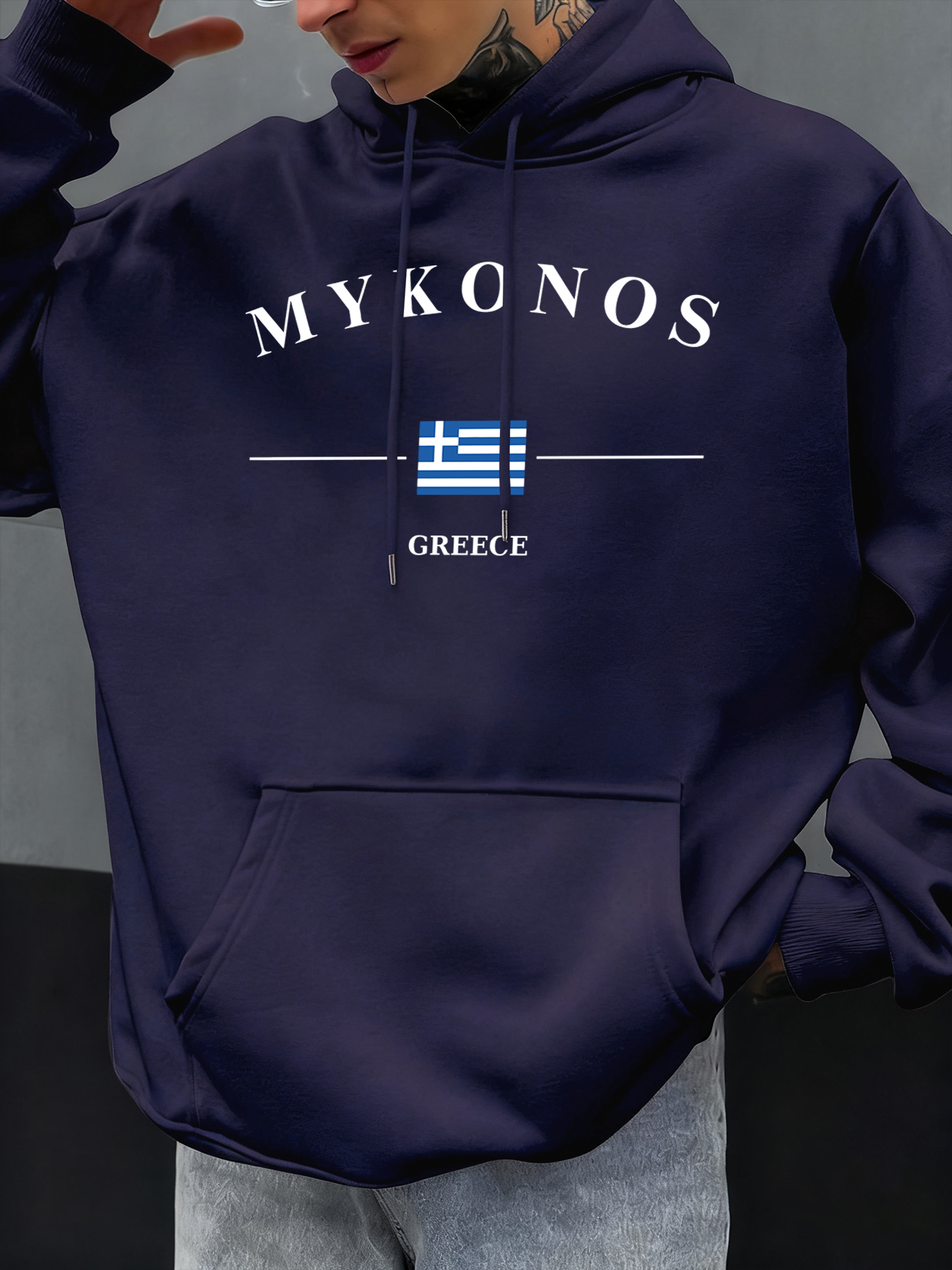 Mykonos Greece Letter And Flag - Street Fashion Greece のレビューと価格