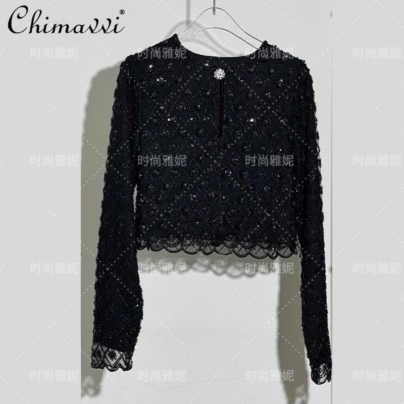 Fashion Diamond Sequined Beade - Street Fashion Jacket のレビューと価格