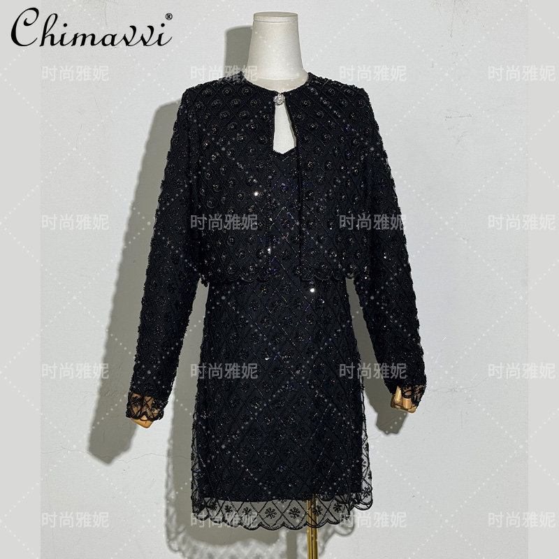 Fashion Diamond Sequined Beade - Street Fashion Jacket のレビューと価格