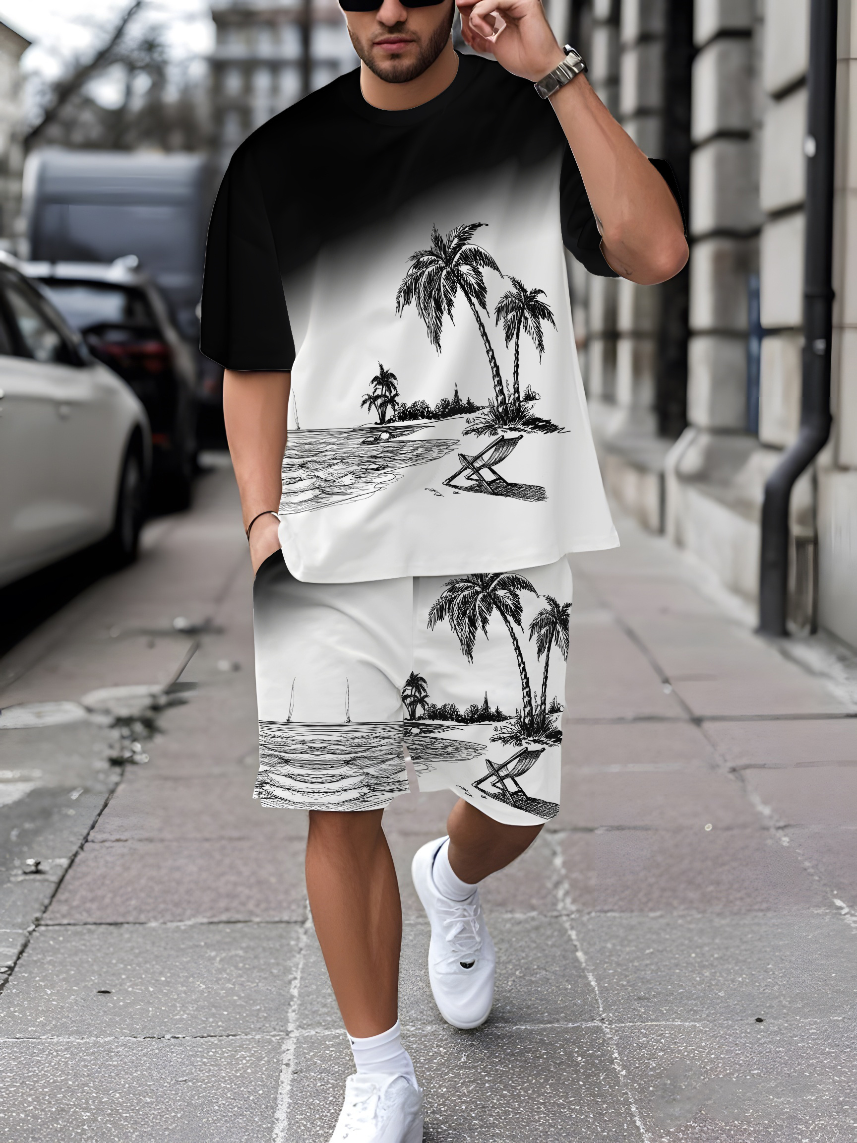2026 Summer New Men's Short-Sl - Street Fashion For 2026 のレビューと価格
