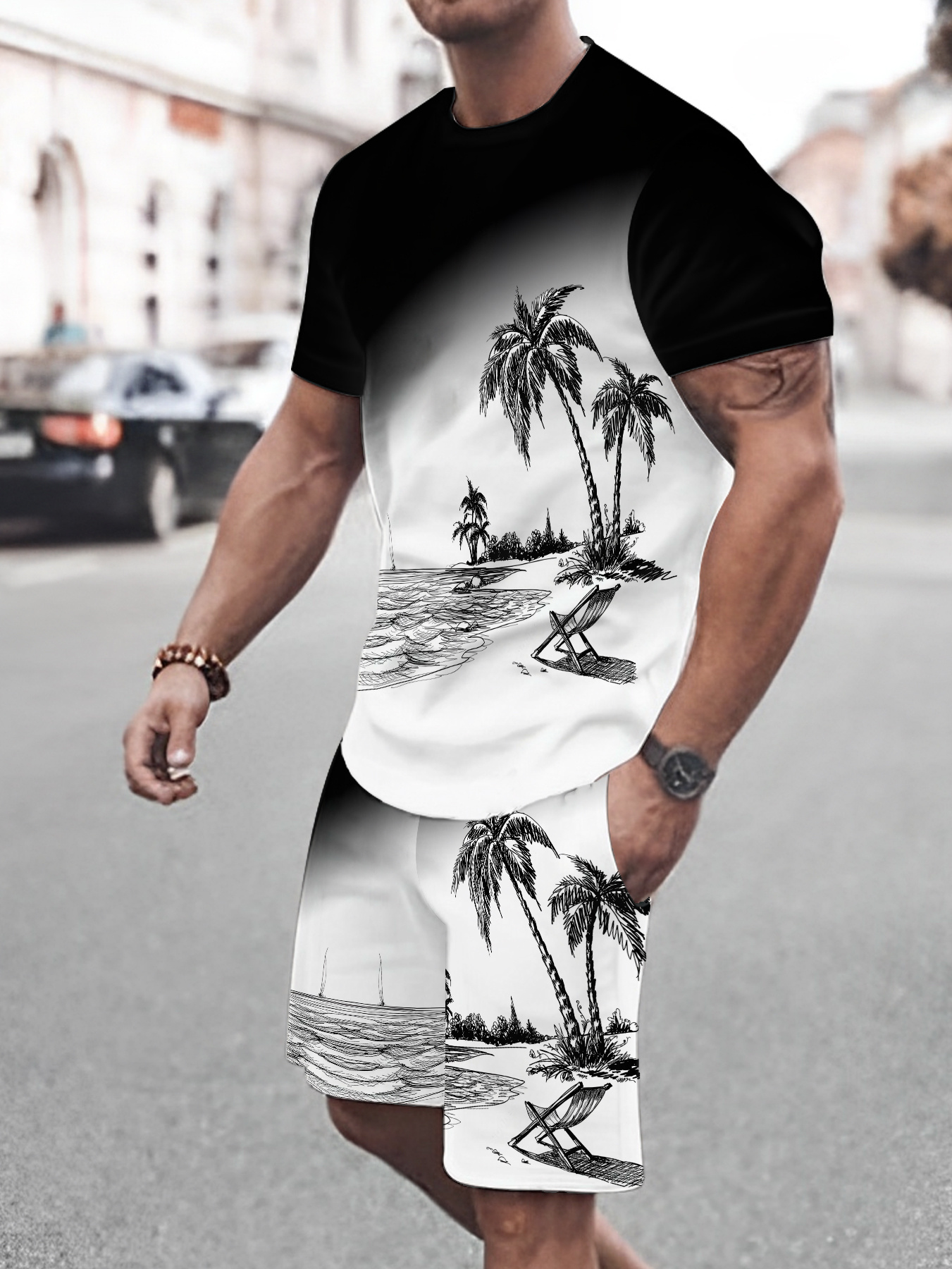 2026 Summer New Men's Short-Sl - Street Fashion For 2026 のレビューと価格