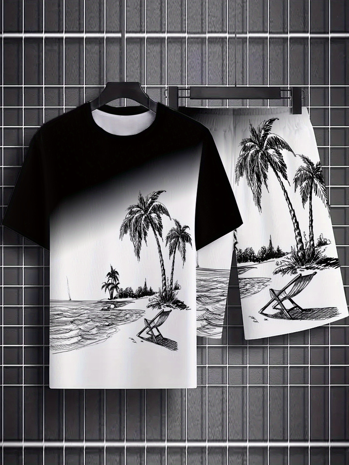 2026 Summer New Men's Short-Sl - Street Fashion For 2026 のレビューと価格