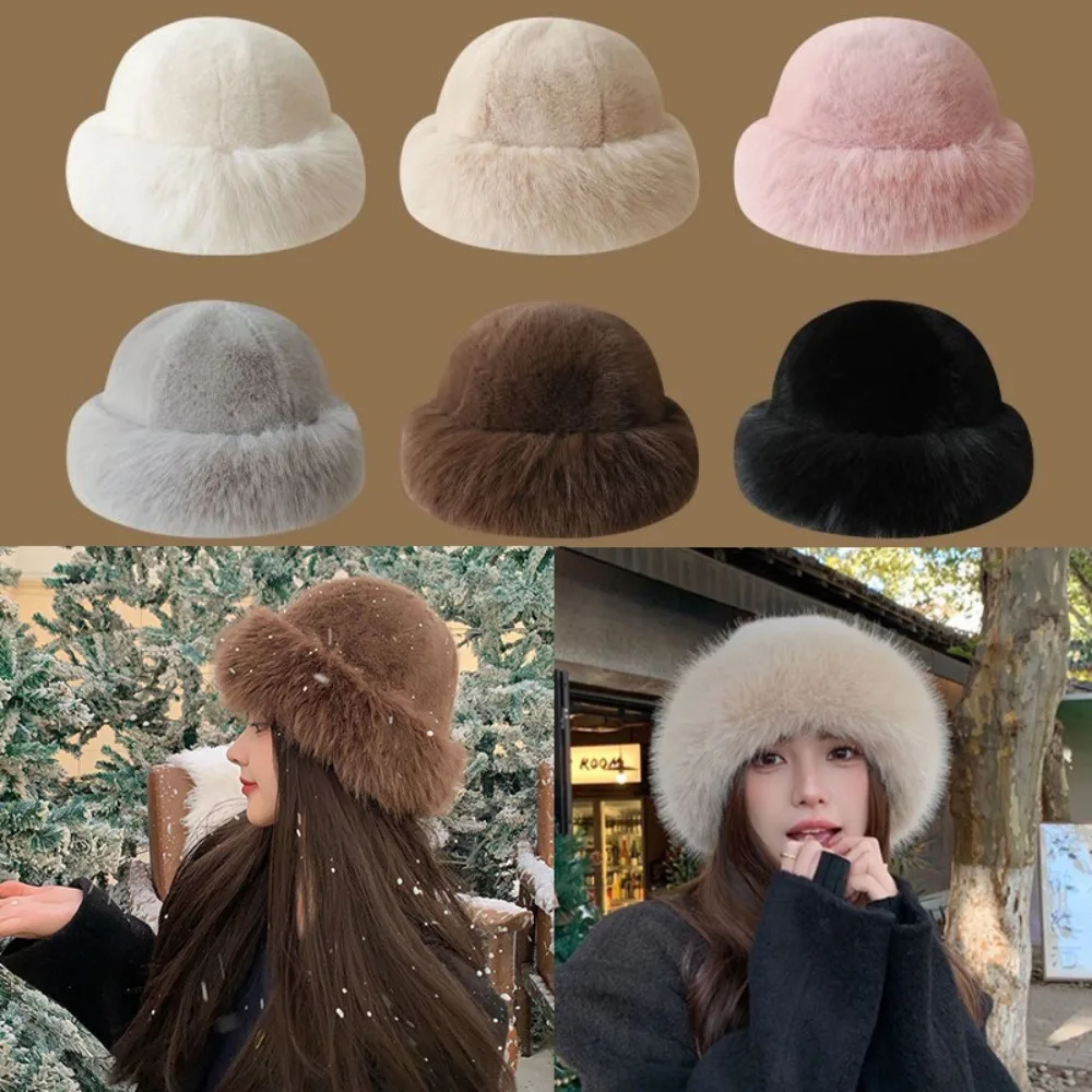 Women's Fluffy Fur Bucket Hat  - Bucket Hat Embroidered のレビューと価格