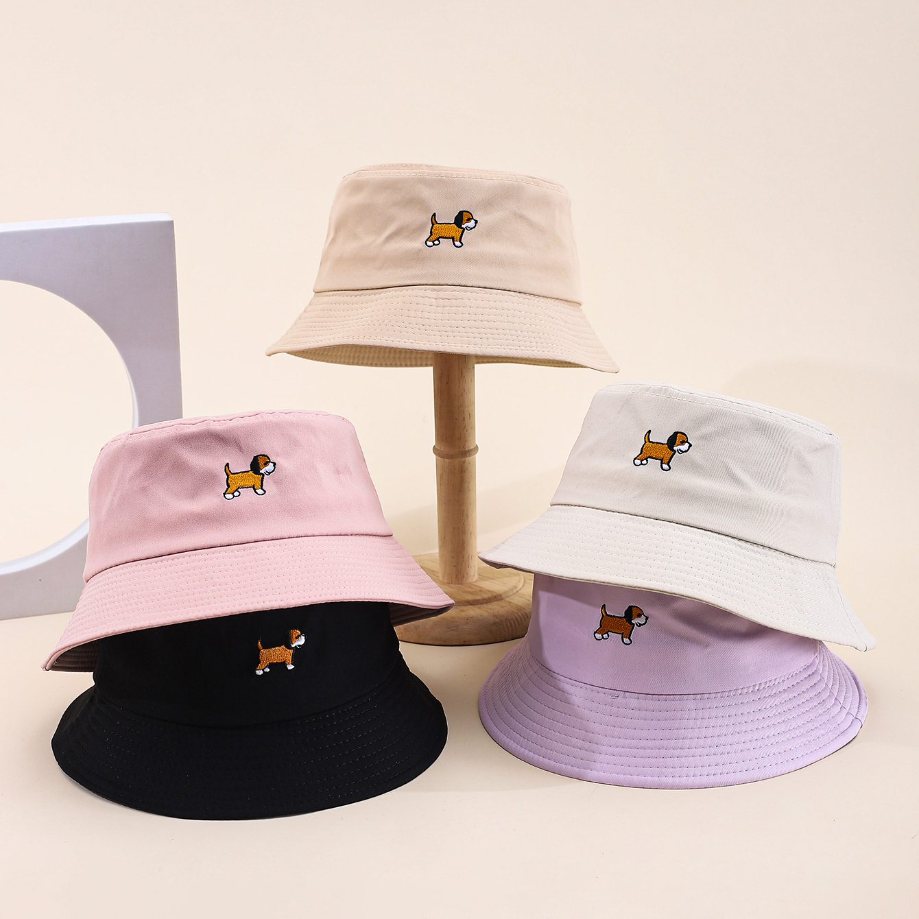 Simple and fashionable embroid - Bucket Hat Embroidered のレビューと価格