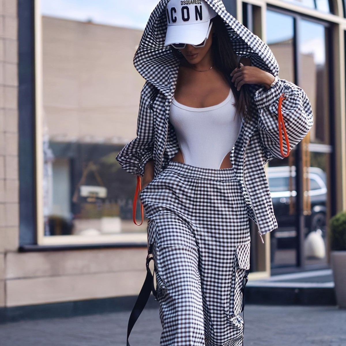 Spring Autumn Casual Plaid Pri - Street Fashion Jacket のレビューと価格