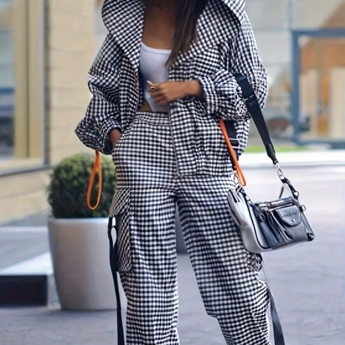 Spring Autumn Casual Plaid Pri - Street Fashion Jacket のレビューと価格