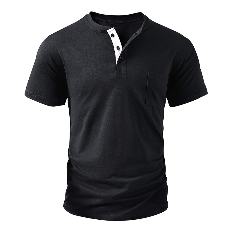 Henley T Shirt Men's EU Size C - Fashion Streetwear のレビューと価格