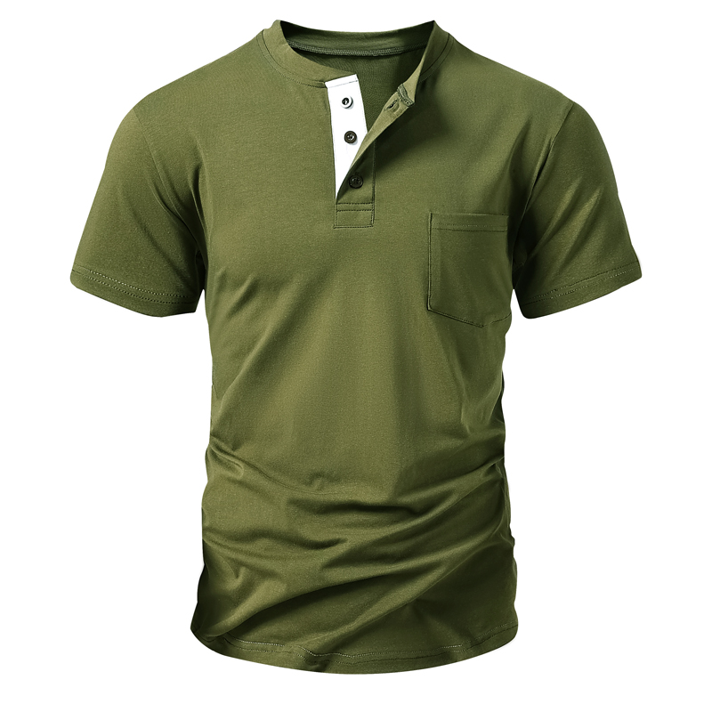 Henley T Shirt Men's EU Size C - Fashion Streetwear のレビューと価格